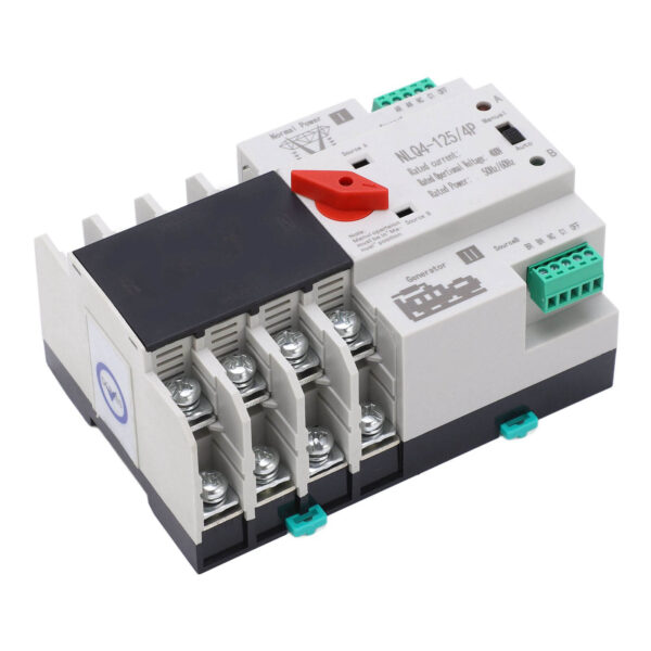 4P Dual Power Automatic Transfer Switch High Temperature Resistant Double Power Transfer Switch AC400V 100A - Image 3