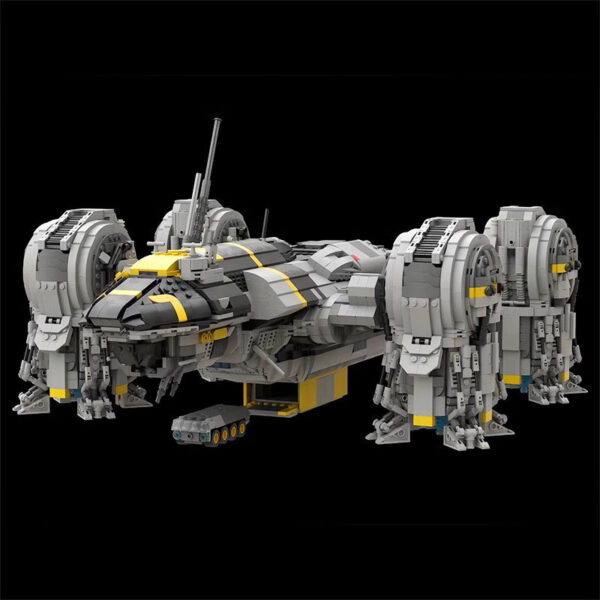 Assembled Building Blocks Large Spacecraft Model Ornaments