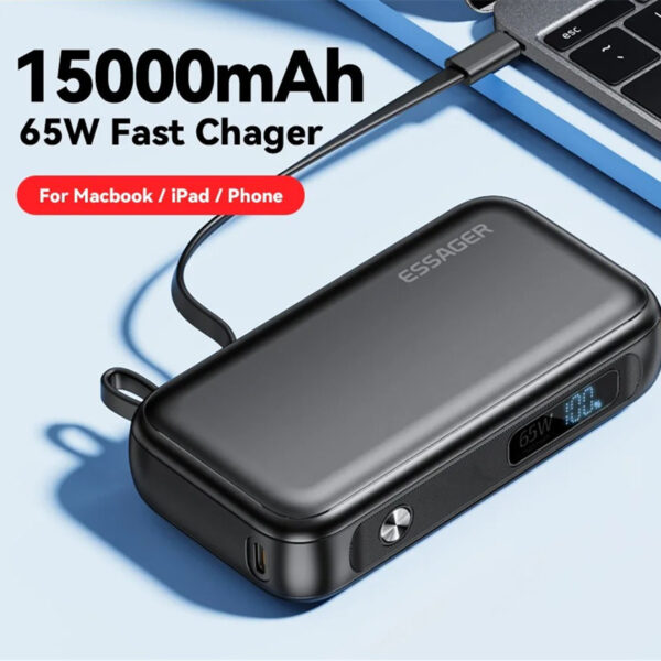 15000mAh Large Capacity Digital Display Mobile Power Supply