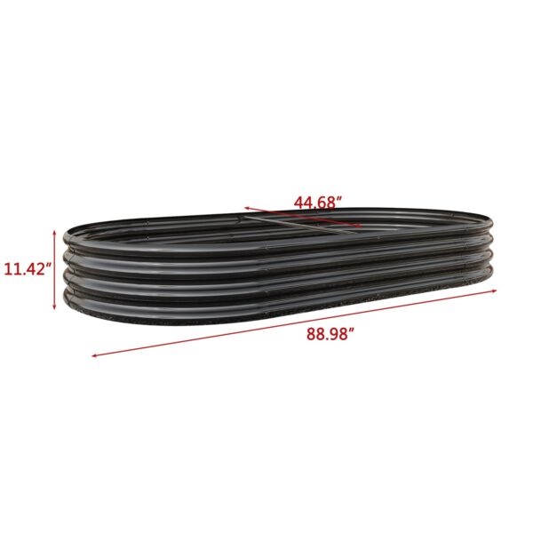 Oval Metal Elevated Garden Bed - Image 2