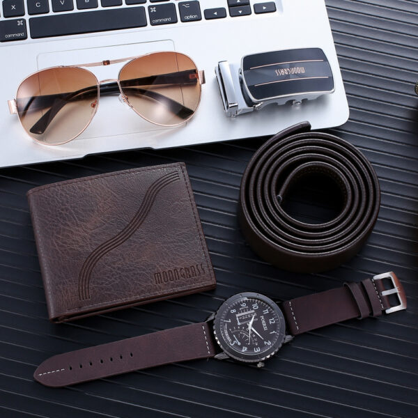 Wallet Belt Glasses Watch 4pcs Business Gift - Image 3