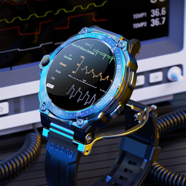 Smart Watch Heart Rate Blood Pressure Black Technology Bluetooth Headset - Image 2
