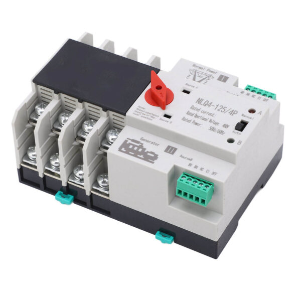 4P Dual Power Automatic Transfer Switch High Temperature Resistant Double Power Transfer Switch AC400V 100A - Image 8