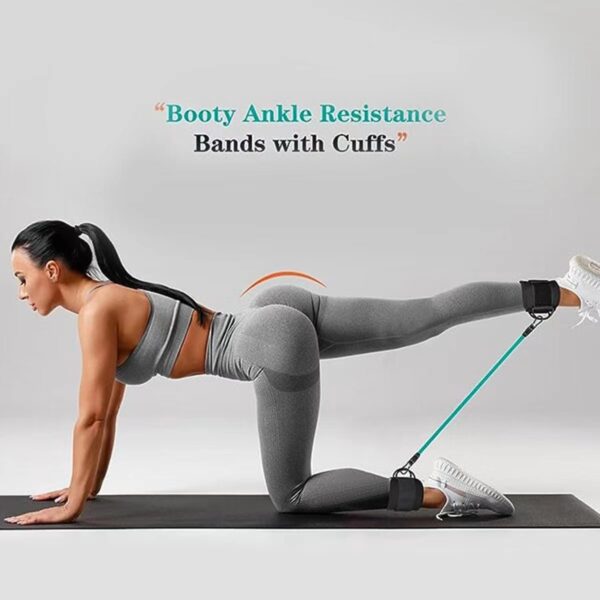 Ankle Strap Resistance Bands Hip Leg Strength Pull Rope Fitness Elastic Training Home Yoga Pilate Crossfit Workout Gym Equipment - Image 4