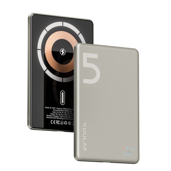 Ultra-thin Magnetic Wireless Power Bank 5000 MA - Image 6
