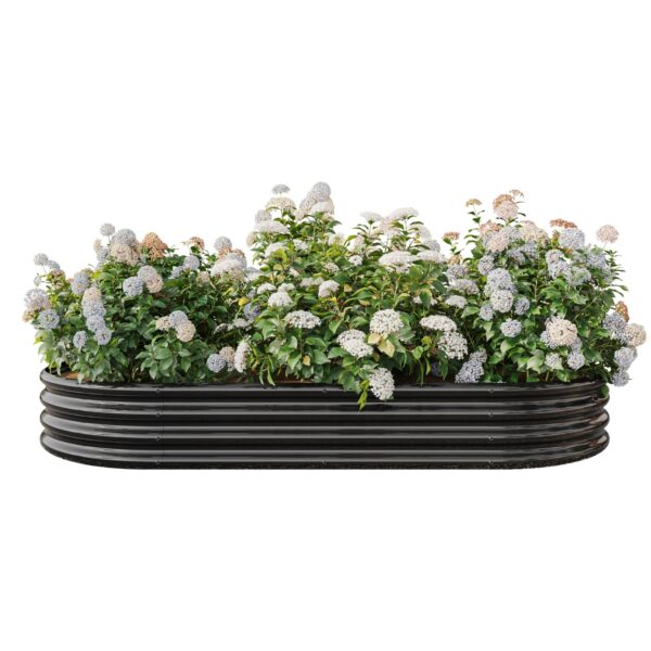 Oval Metal Elevated Garden Bed - Image 4