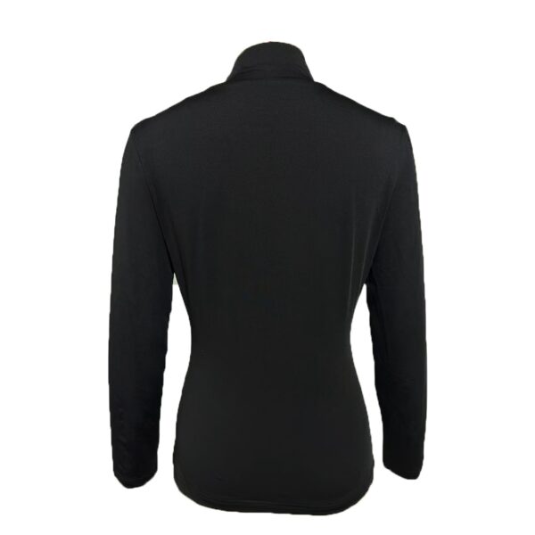 Ladies' Fashionable Top With Sexy Mesh T-shirt And Split Off Off Off Shoulder High Neck Design - Image 2