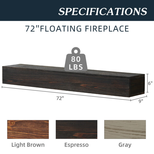 Rustic Wood Mantels Are Suitable For Home Decor - Image 3