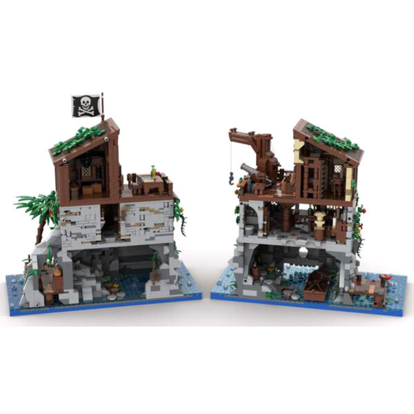 Building Block MOC-105796 Pirate Skull Island And Red Beard House Building Toys - Image 4