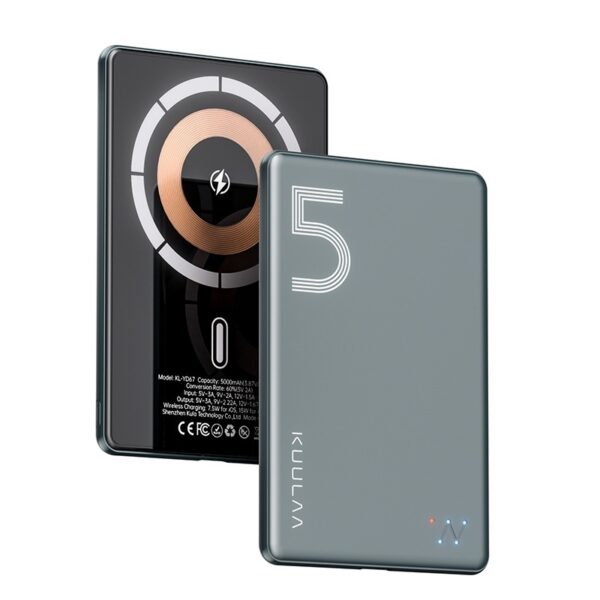 Ultra-thin Magnetic Wireless Power Bank 5000 MA - Image 7