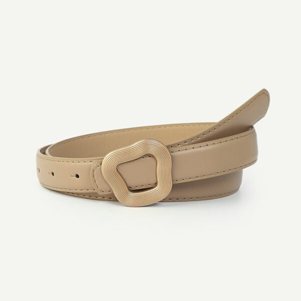 Women's Fashion Geometric Press Buckle With A Hundred Belts - Image 4