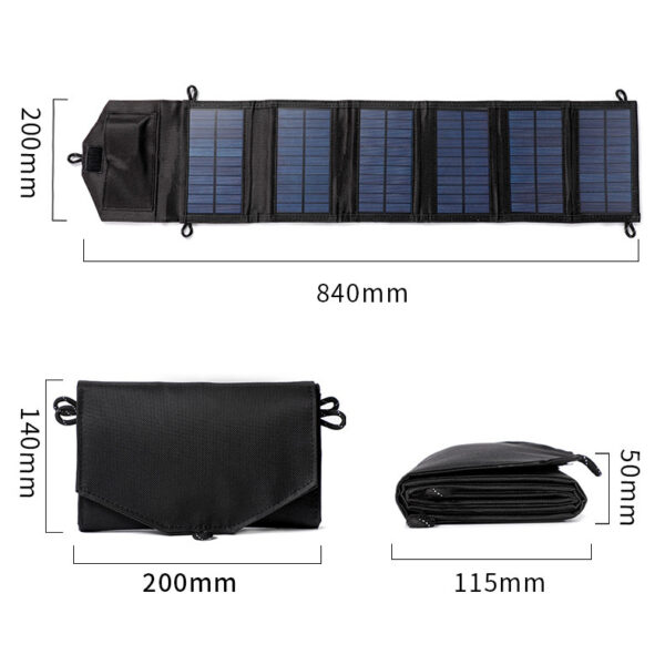 Solar Charging Board Panel Outdoor Power Bank Portable - Image 2